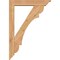 Ekena Millwork Olympic Traditional Smooth Bracket w/ Offset Brace, Western Red Cedar, 5 1/2"W x 28"D x 40"H BKT0604X28X40OLY01SWR - alternate 2